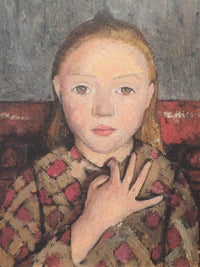 Portrait Of A Girl By Paula Modersohn Becker Fine Art Print