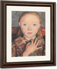 Portrait Of A Girl By Paula Modersohn Becker Fine Art Print