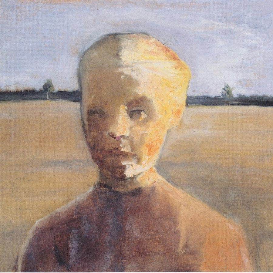 Portrait Of A Girl In A Landscape By Paula Modersohn Becker Fine Art Print