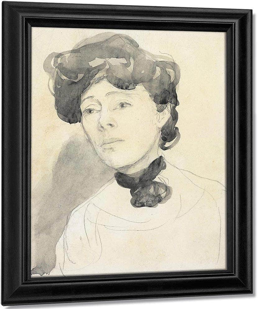 Portrait Of A Lady 1910 By Gwendolen Mary John Fine Art Print
