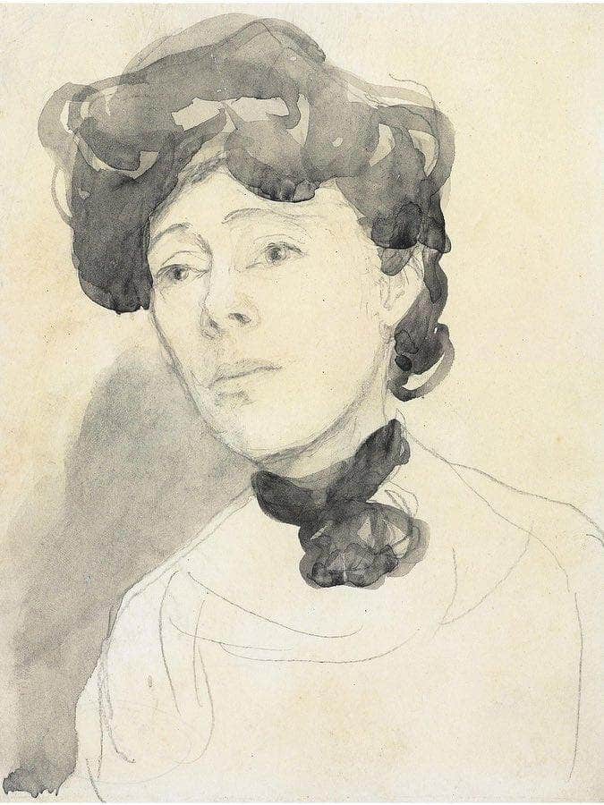 Portrait Of A Lady 1910 By Gwendolen Mary John Fine Art Print