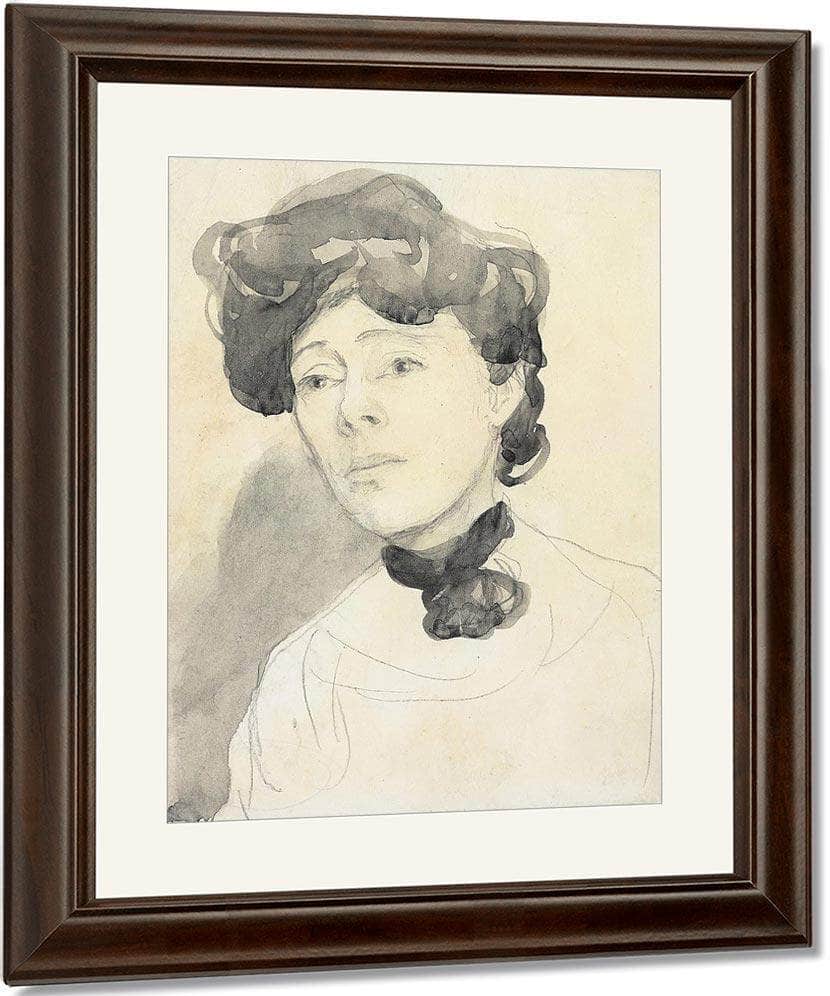 Portrait Of A Lady 1910 By Gwendolen Mary John Fine Art Print