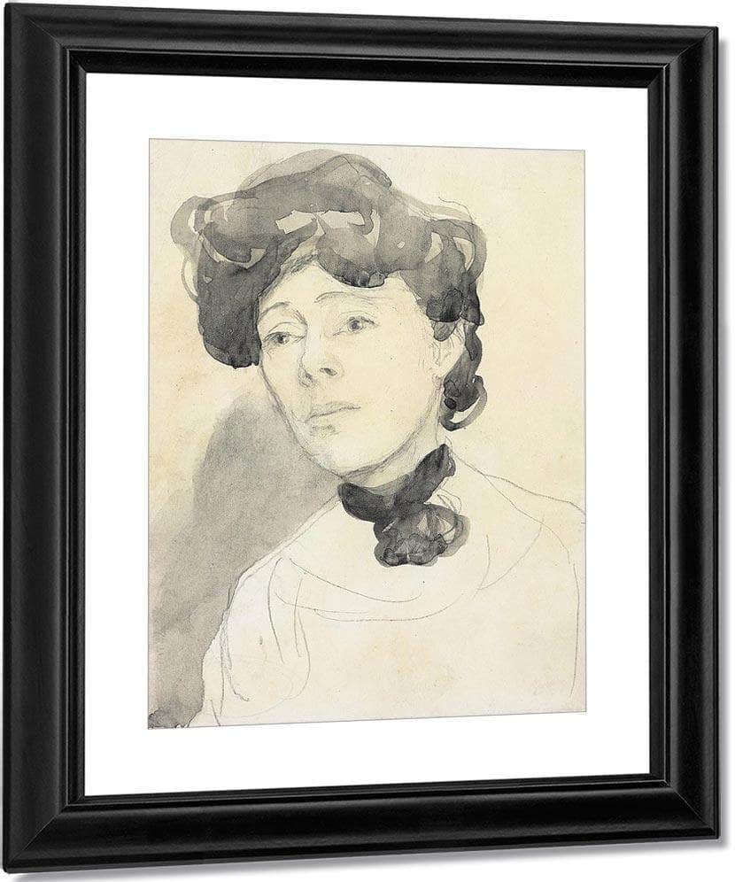 Portrait Of A Lady 1910 By Gwendolen Mary John Fine Art Print