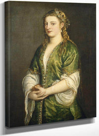 Portrait Of A Lady By Titian Fine Art Print