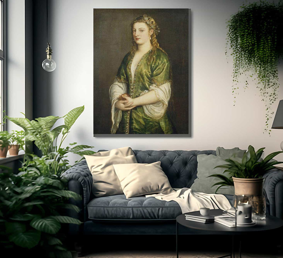 Portrait Of A Lady By Titian Fine Art Print