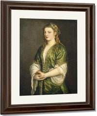 Portrait Of A Lady By Titian Fine Art Print