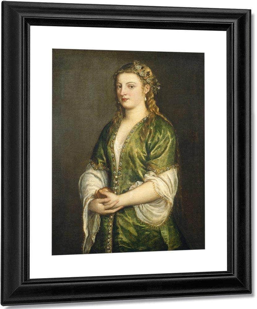 Portrait Of A Lady By Titian Fine Art Print