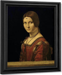 Portrait Of A Lady From The Court Of Milan By Leonardo Da Vinci Fine Art Print