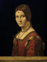 Portrait Of A Lady From The Court Of Milan By Leonardo Da Vinci Fine Art Print