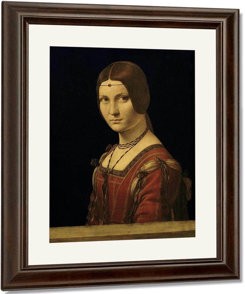 Portrait Of A Lady From The Court Of Milan By Leonardo Da Vinci Fine Art Print