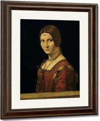 Portrait Of A Lady From The Court Of Milan By Leonardo Da Vinci Fine Art Print