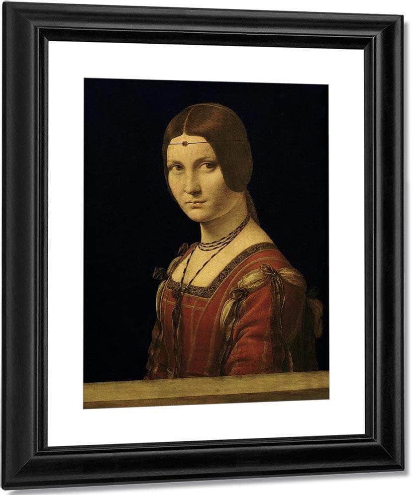 Portrait Of A Lady From The Court Of Milan By Leonardo Da Vinci Fine Art Print