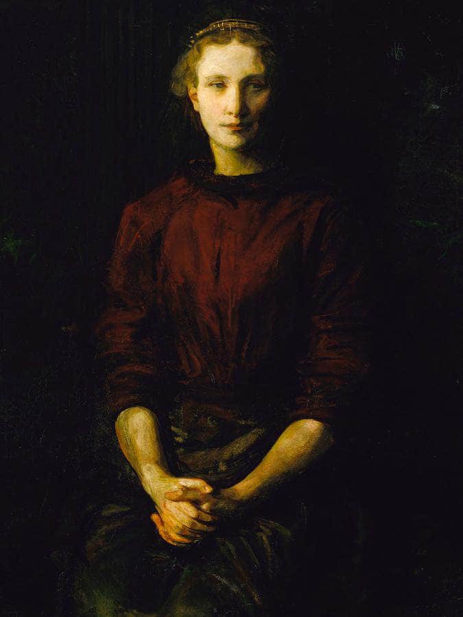 Portrait Of A Lady (Mrs. William B. Cabot) By Abbott Handerson Thayer Fine Art Print