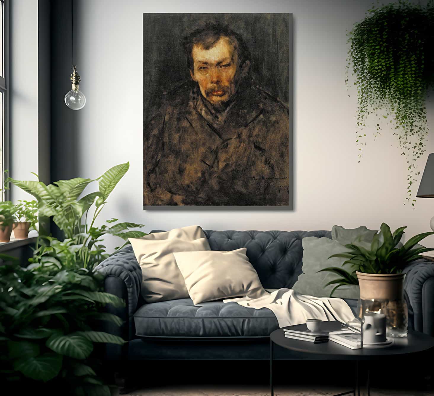 Portrait Of A Man By Chase William Merritt Fine Art Print