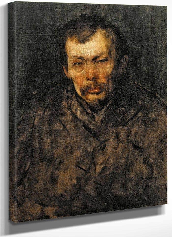 Portrait Of A Man By Chase William Merritt Fine Art Print