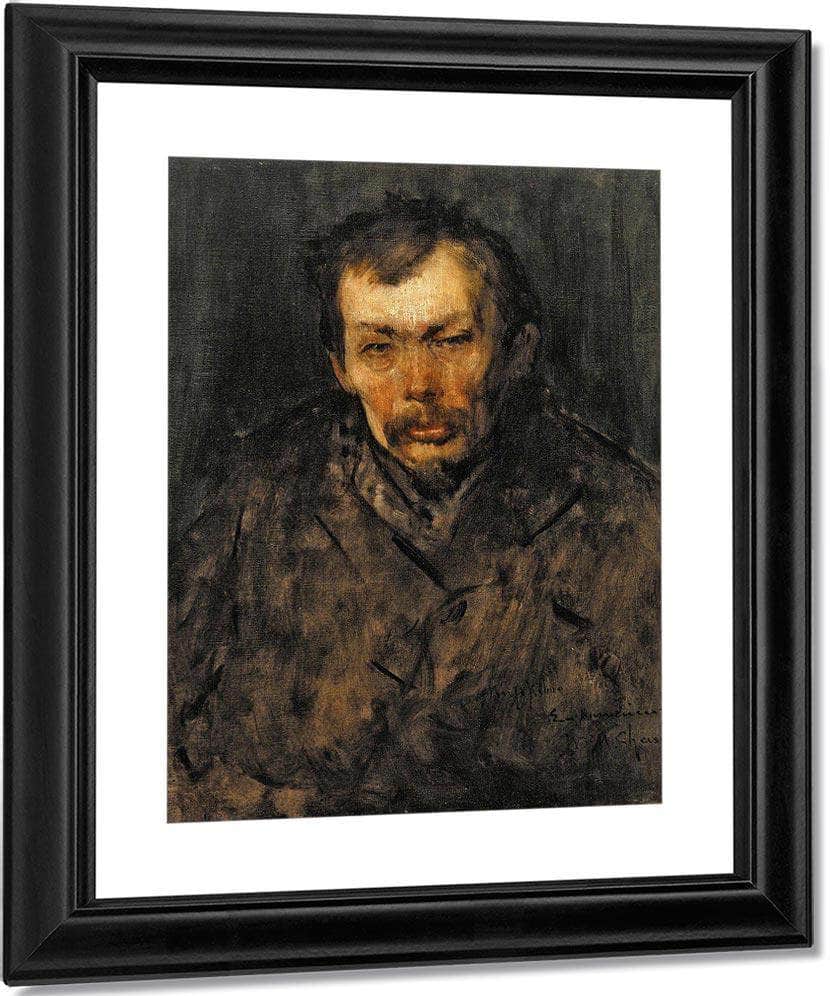 Portrait Of A Man By Chase William Merritt Fine Art Print