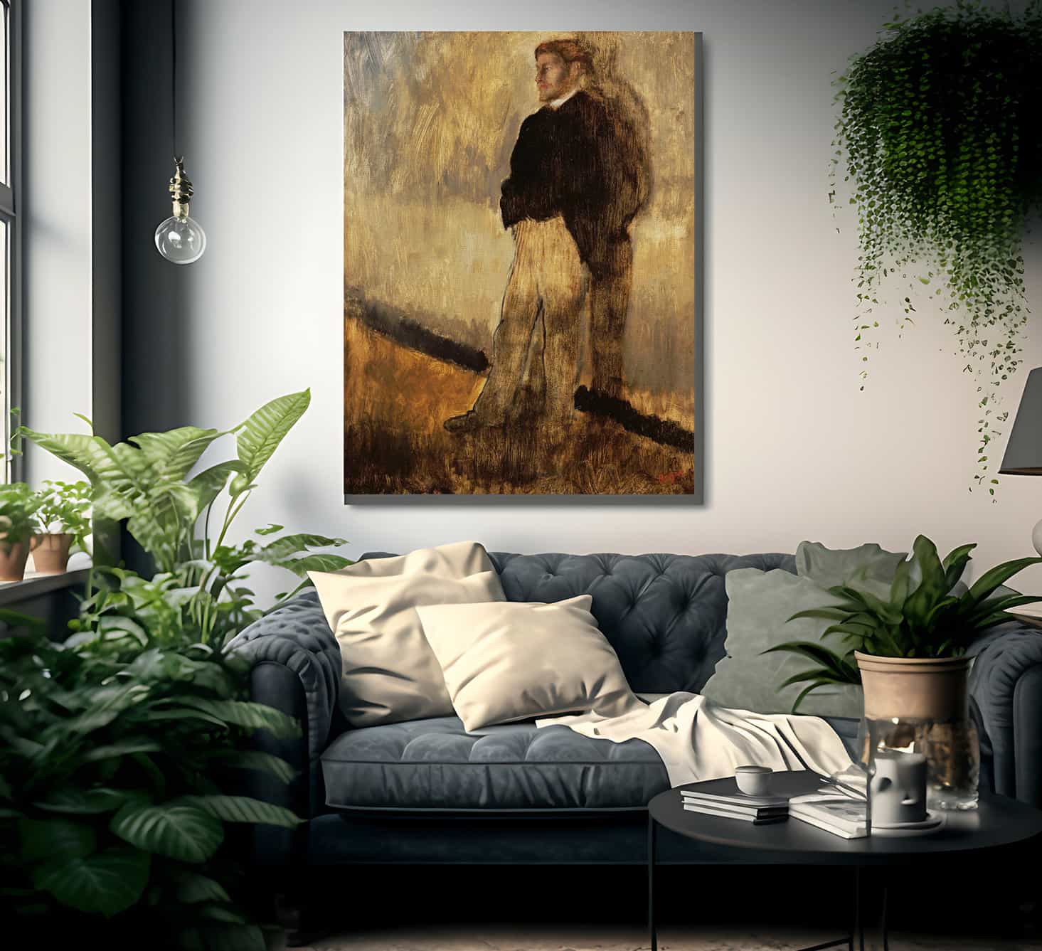 Portrait Of A Man By Edgar Degas Fine Art Print
