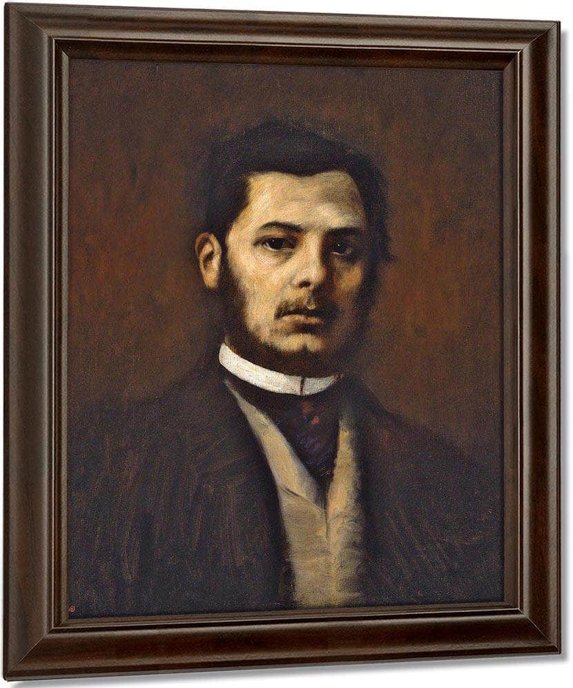 Portrait Of A Man By Edgar Degas Fine Art Print