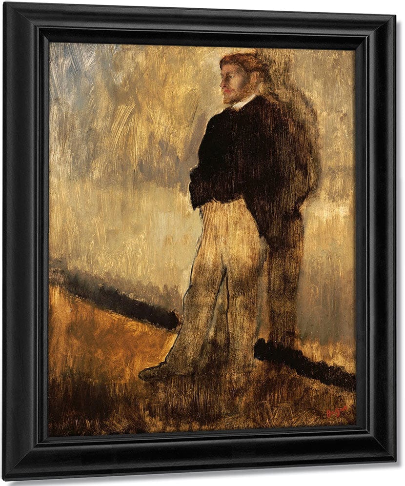 Portrait Of A Man By Edgar Degas Fine Art Print