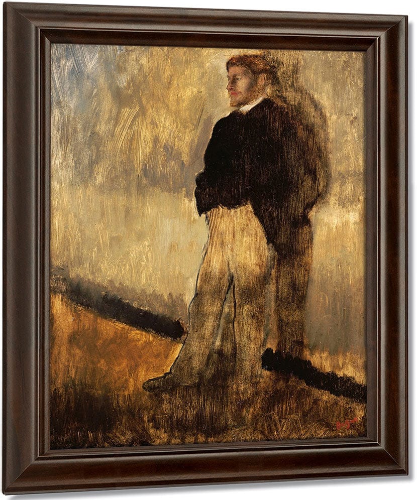 Portrait Of A Man By Edgar Degas Fine Art Print