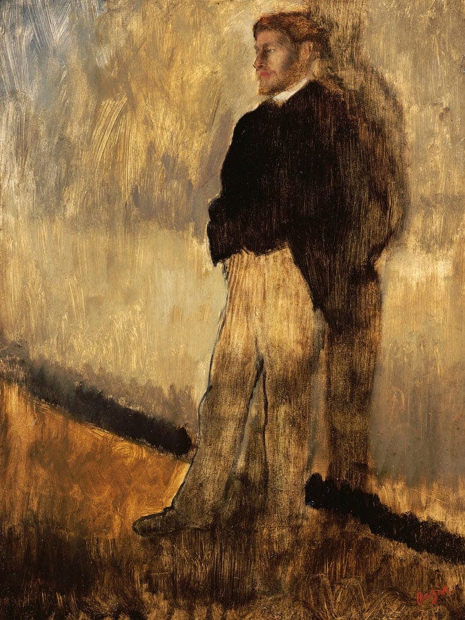 Portrait Of A Man By Edgar Degas Fine Art Print