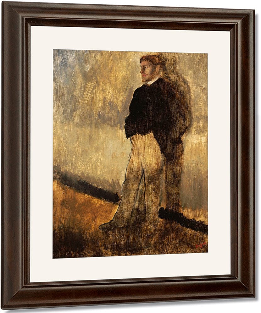 Portrait Of A Man By Edgar Degas Fine Art Print