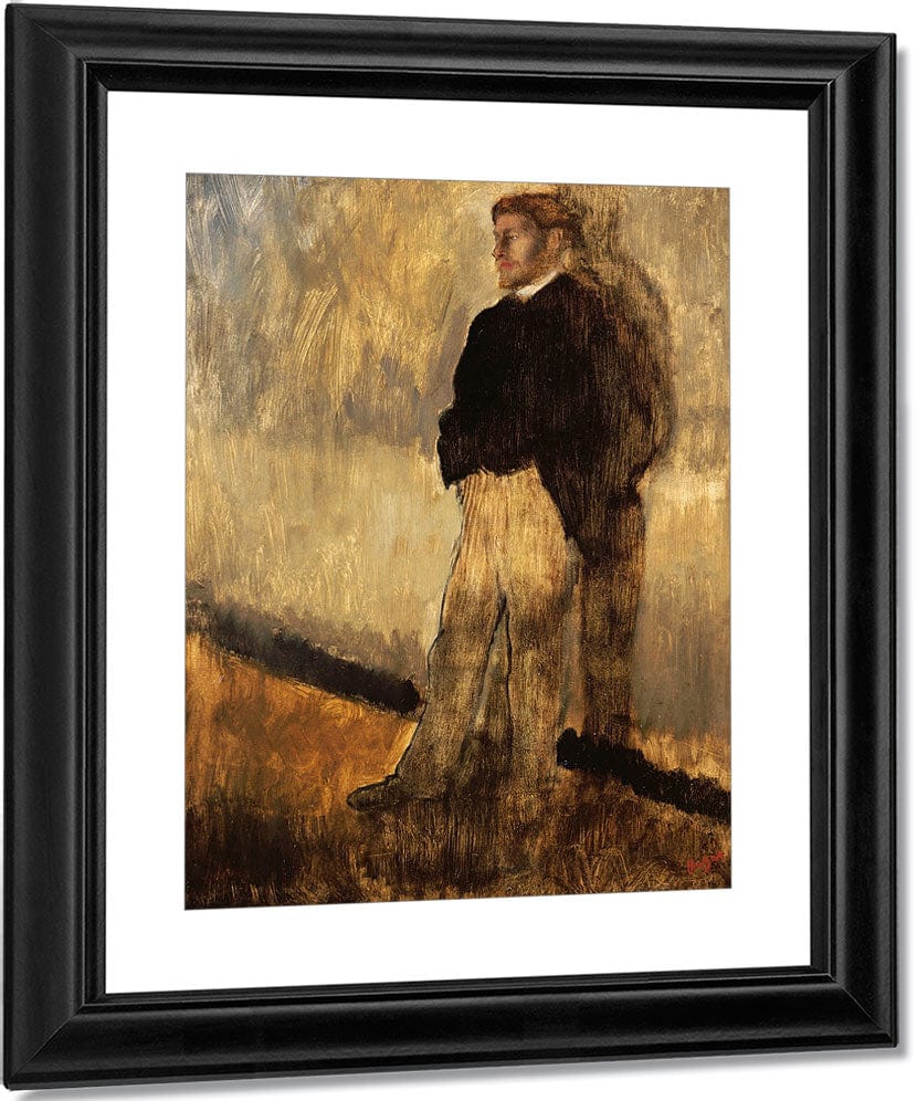 Portrait Of A Man By Edgar Degas Fine Art Print