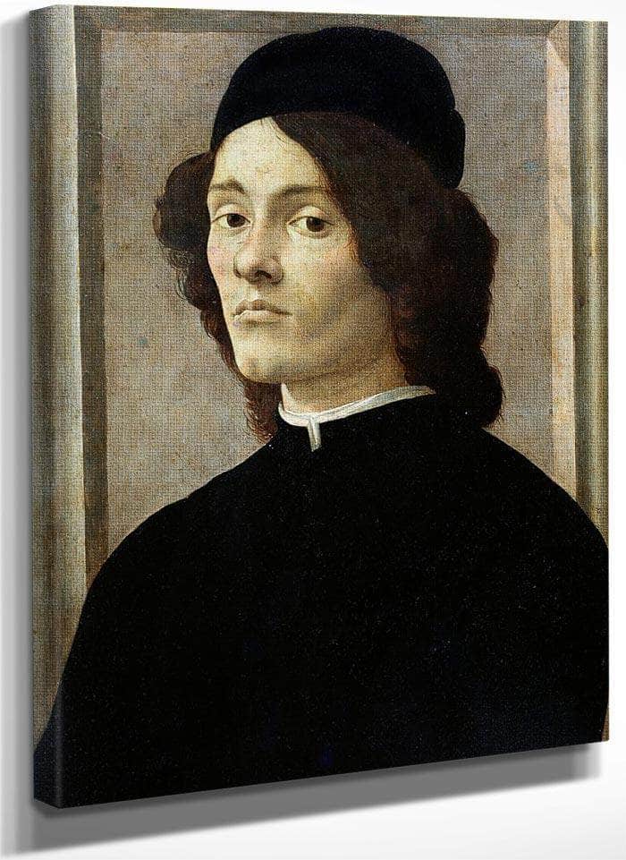 Portrait Of A Man By Sandro Botticelli Fine Art Print