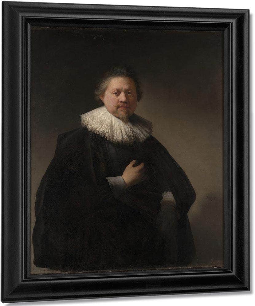 Portrait Of A Man Probably A Member Of The Van Beresteyn Family By Rembrandt Fine Art Print