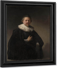 Portrait Of A Man Probably A Member Of The Van Beresteyn Family By Rembrandt Fine Art Print