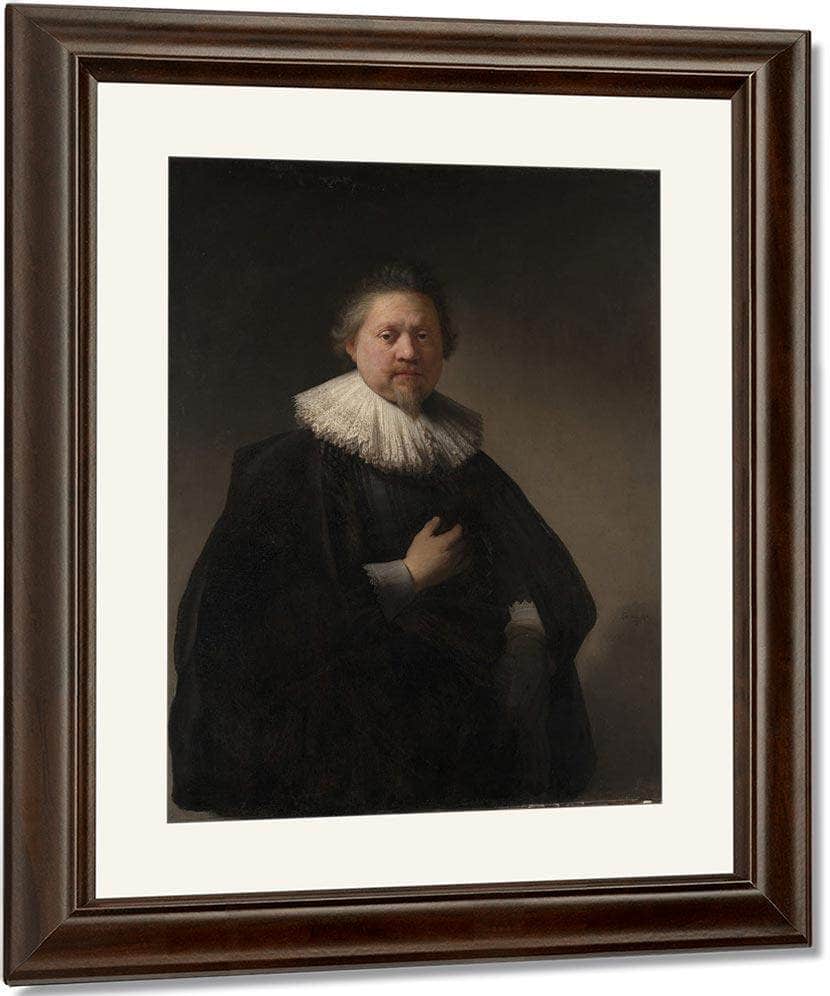 Portrait Of A Man Probably A Member Of The Van Beresteyn Family By Rembrandt Fine Art Print