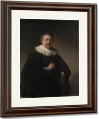 Portrait Of A Man Probably A Member Of The Van Beresteyn Family By Rembrandt Fine Art Print