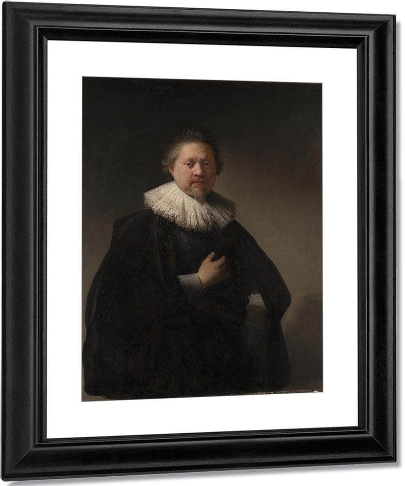 Portrait Of A Man Probably A Member Of The Van Beresteyn Family By Rembrandt Fine Art Print