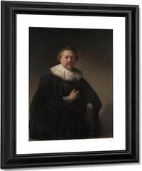 Portrait Of A Man Probably A Member Of The Van Beresteyn Family By Rembrandt Fine Art Print