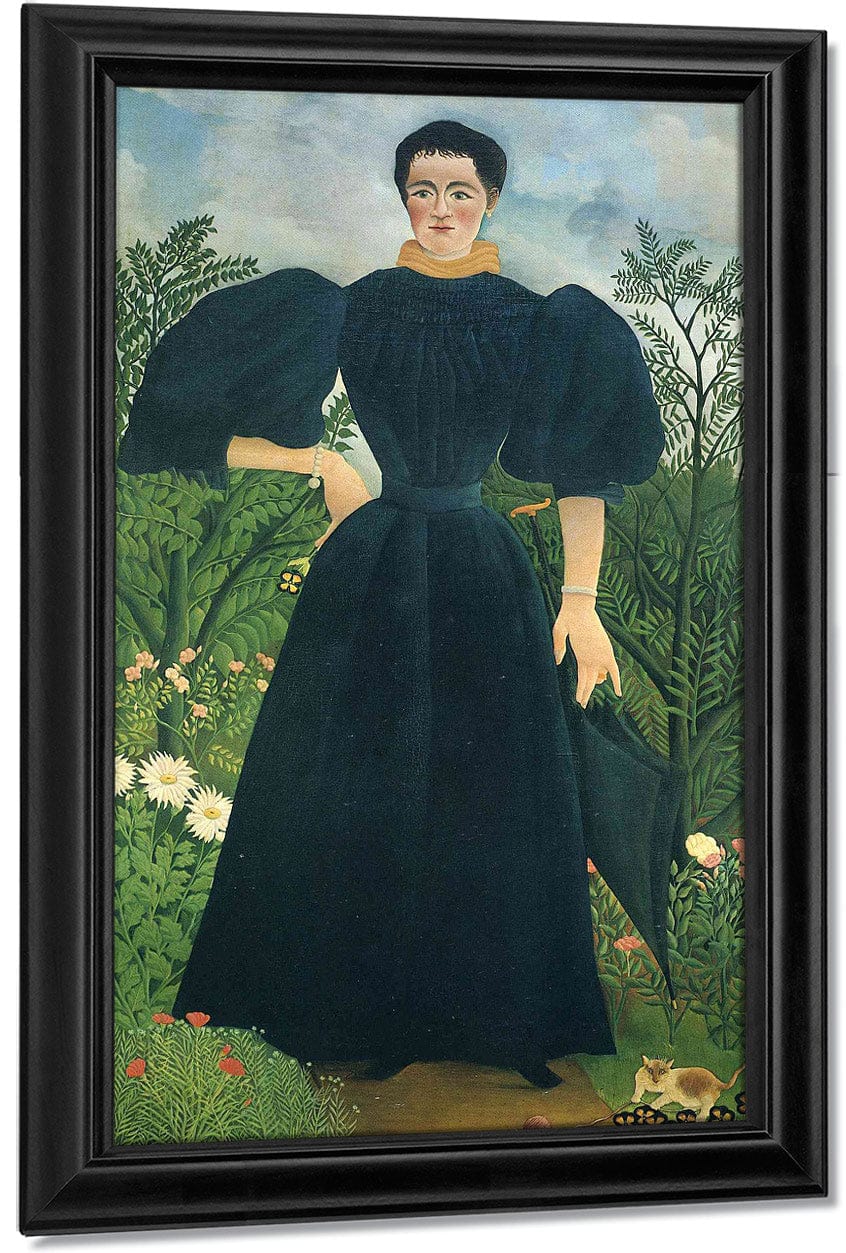 Portrait Of A Woman 1895 115X198Cm Musee Dorsay Paris By Henri Rousseau Fine Art Print