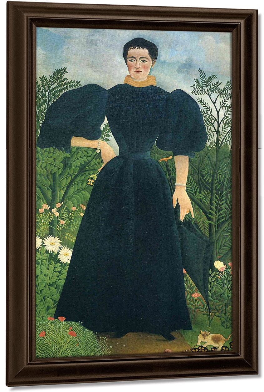 Portrait Of A Woman 1895 115X198Cm Musee Dorsay Paris By Henri Rousseau Fine Art Print