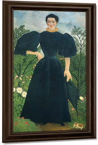 Portrait Of A Woman 1895 115X198Cm Musee Dorsay Paris By Henri Rousseau Fine Art Print