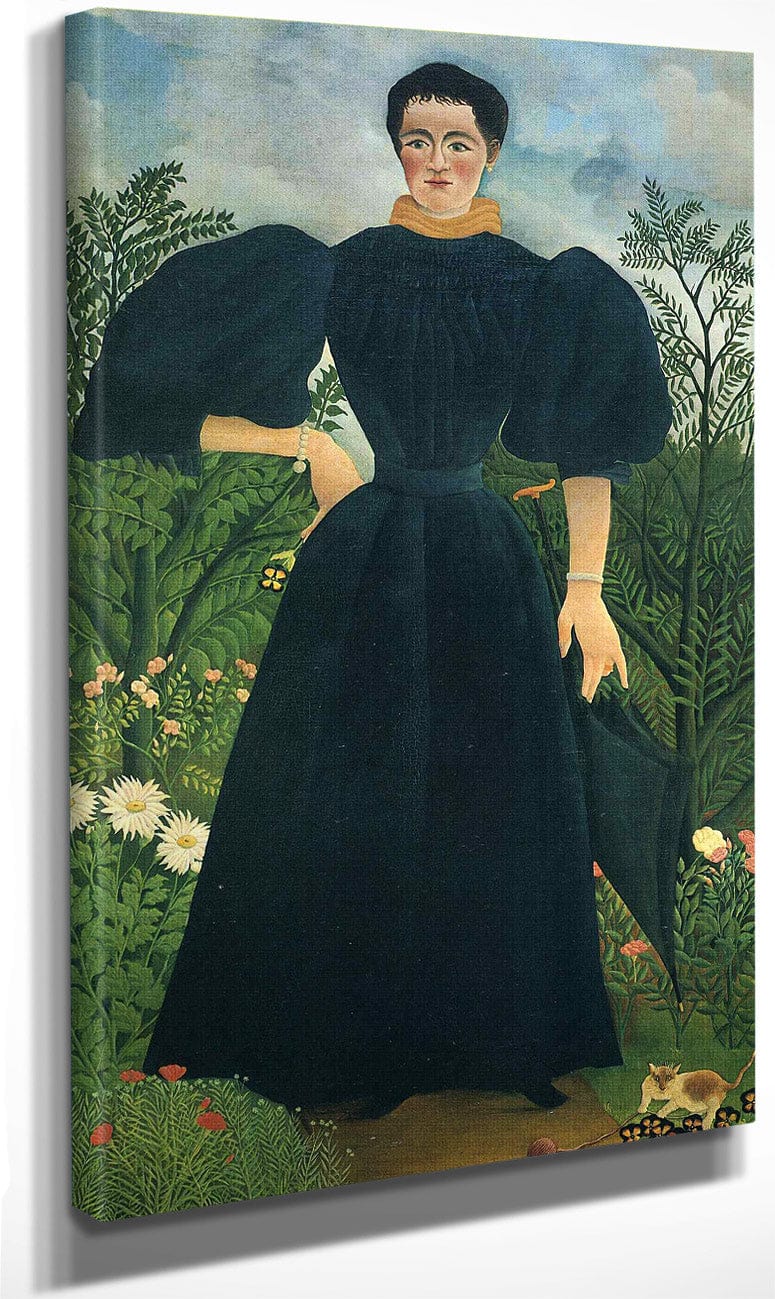 Portrait Of A Woman 1895 115X198Cm Musee Dorsay Paris By Henri Rousseau Fine Art Print