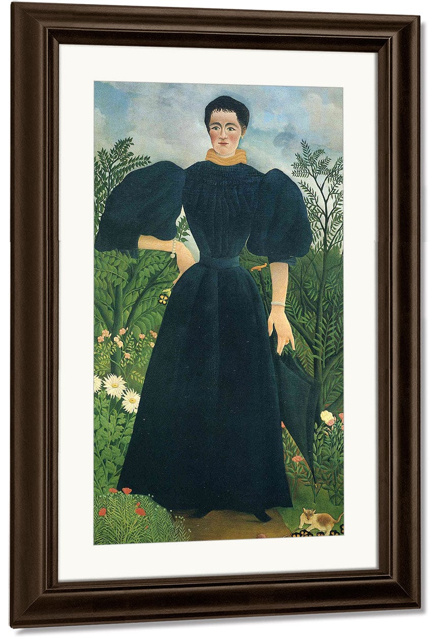 Portrait Of A Woman 1895 115X198Cm Musee Dorsay Paris By Henri Rousseau Fine Art Print