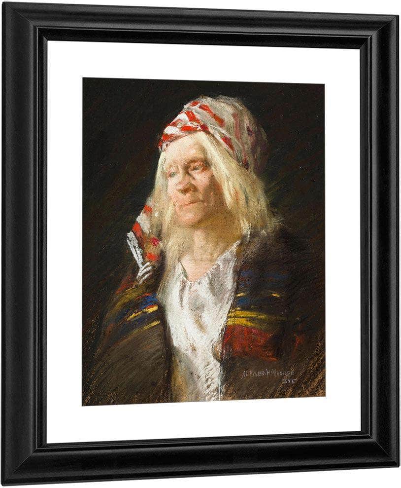 Portrait Of A Woman, 1895 By Alfred Henry Maurer Fine Art Print