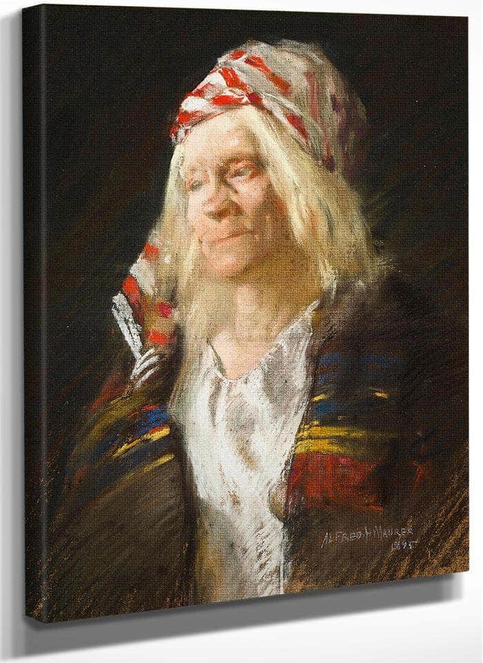 Portrait Of A Woman, 1895 By Alfred Henry Maurer Fine Art Print