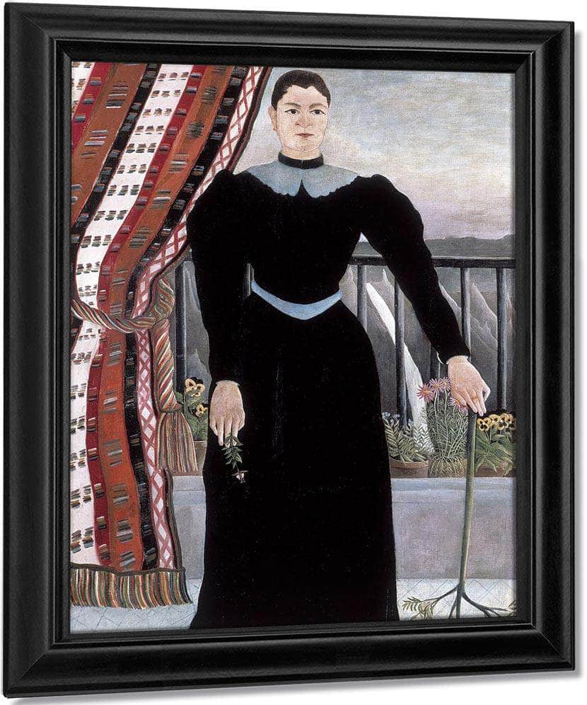 Portrait Of A Woman 1895 By Henri Rousseau Fine Art Print