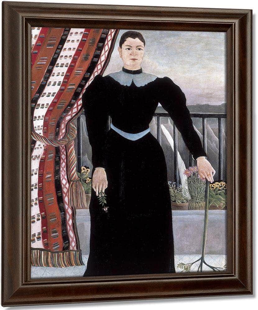 Portrait Of A Woman 1895 By Henri Rousseau Fine Art Print