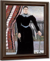 Portrait Of A Woman 1895 By Henri Rousseau Fine Art Print