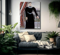 Portrait Of A Woman 1895 By Henri Rousseau Fine Art Print