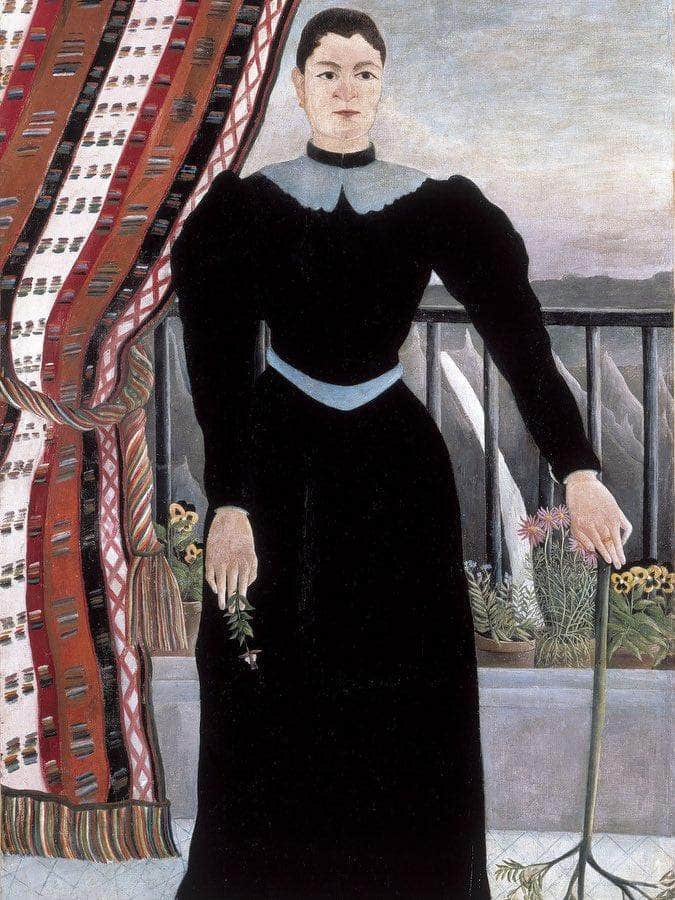 Portrait Of A Woman 1895 By Henri Rousseau Fine Art Print