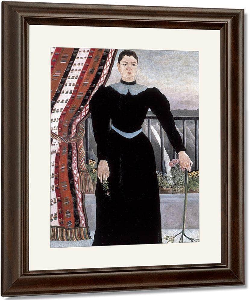 Portrait Of A Woman 1895 By Henri Rousseau Fine Art Print