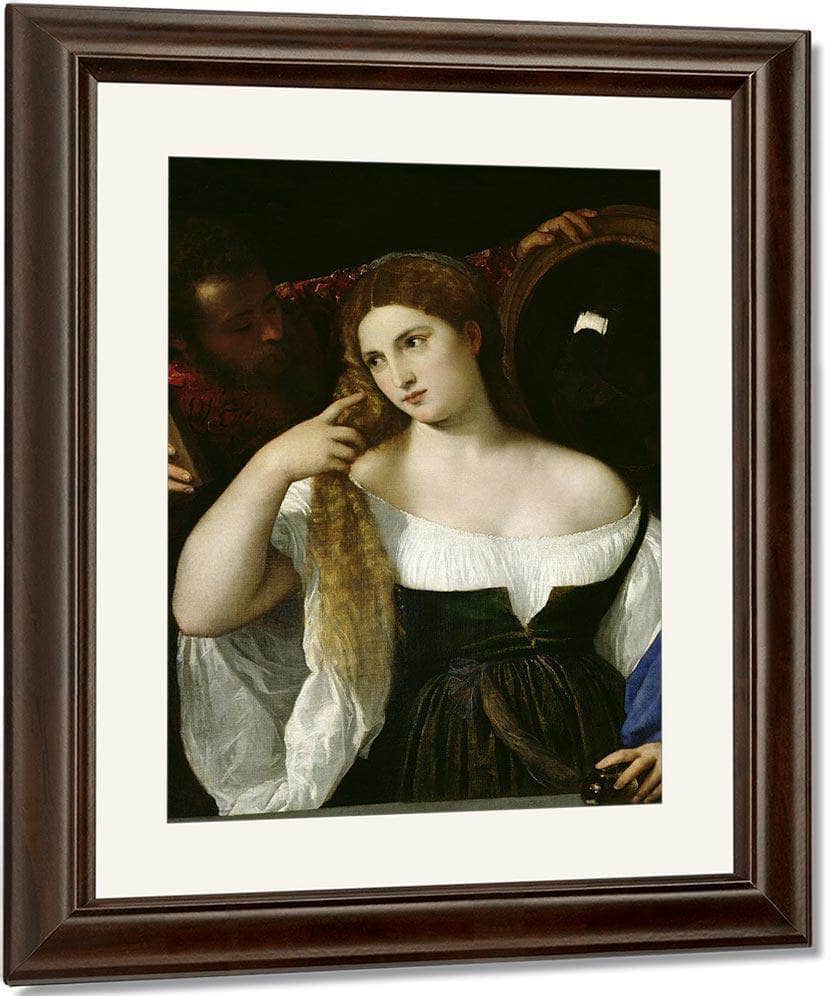 Portrait Of A Woman At Her Toilet By Titian Fine Art Print