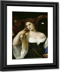 Portrait Of A Woman At Her Toilet By Titian Fine Art Print