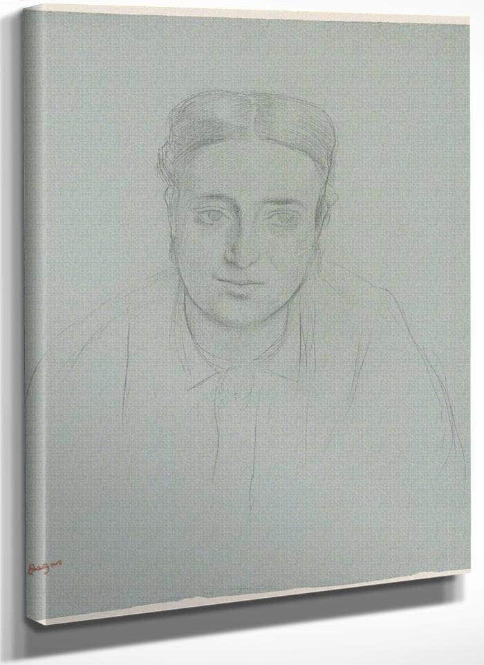 Portrait Of A Woman By Edgar Degas Fine Art Print